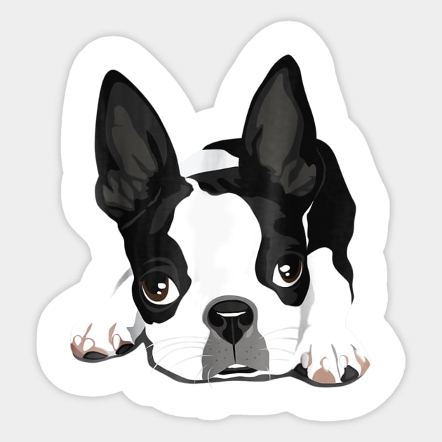 Boston Terrier Puppy Dog Sticker by Xamgi